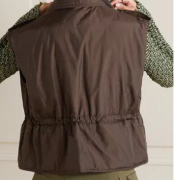 Ganni Reversible Quilted Vest Blue/Brown – Brand New - Picture 8 of 17